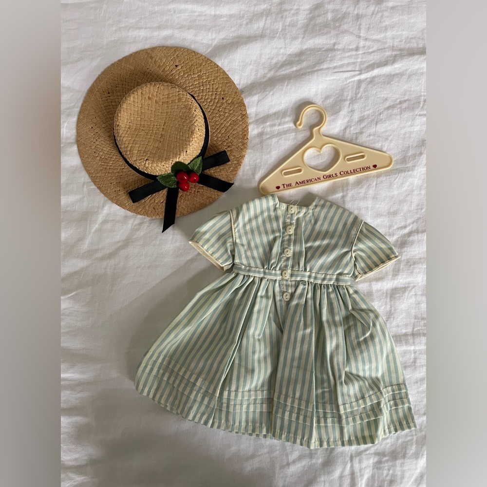 Pleasant Company American Girl Kirsten’s Summer dress and Straw Hat Boots